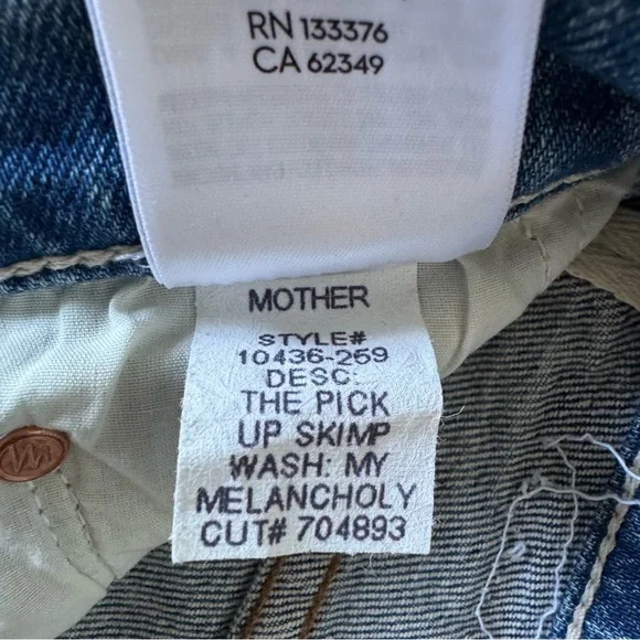 MOTHER The Pick-Up Skimp My Melancholy Size 29